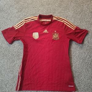 2013 Adidas Spain Home WC Jersey